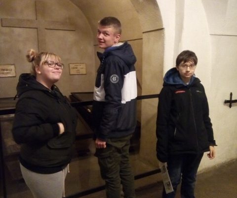 Náhledová fotka k článku: Deváťáci v kapucínské hrobce